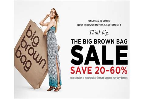 bloomingdale's big brown bag sale.